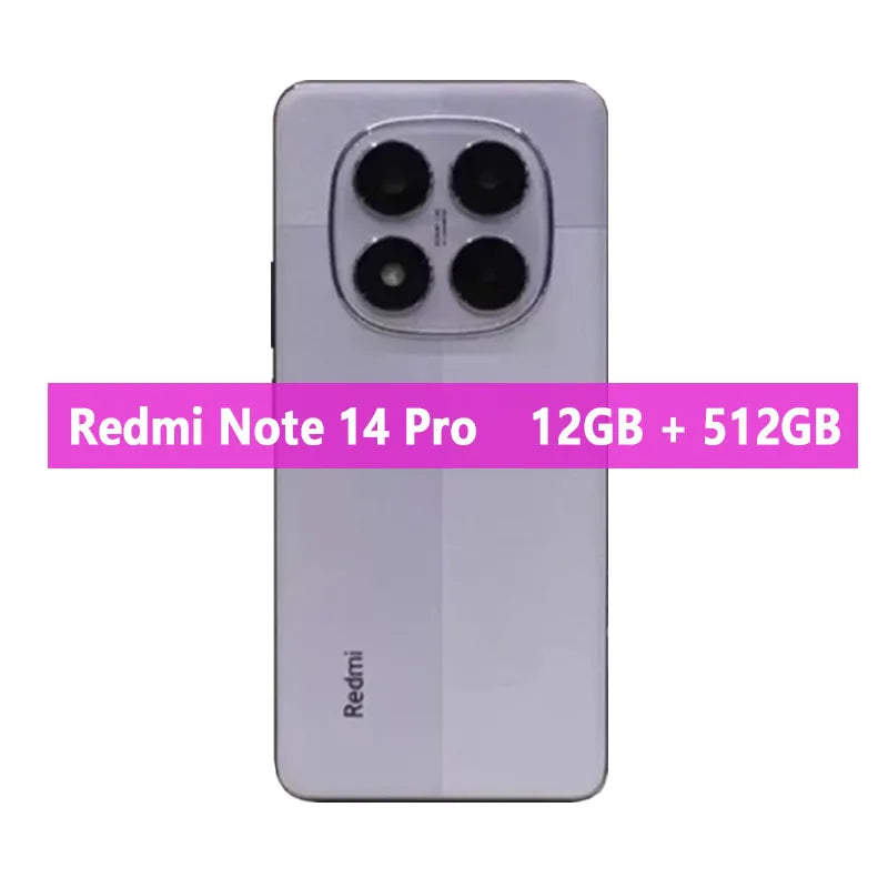 Original Xiaomi Redmi Note 14 Pro 5G MTK Dimensity 7300 Ultra 50MP OIS Camera 5500mAh 6.67" 120Hz Display Smartphone CN Version