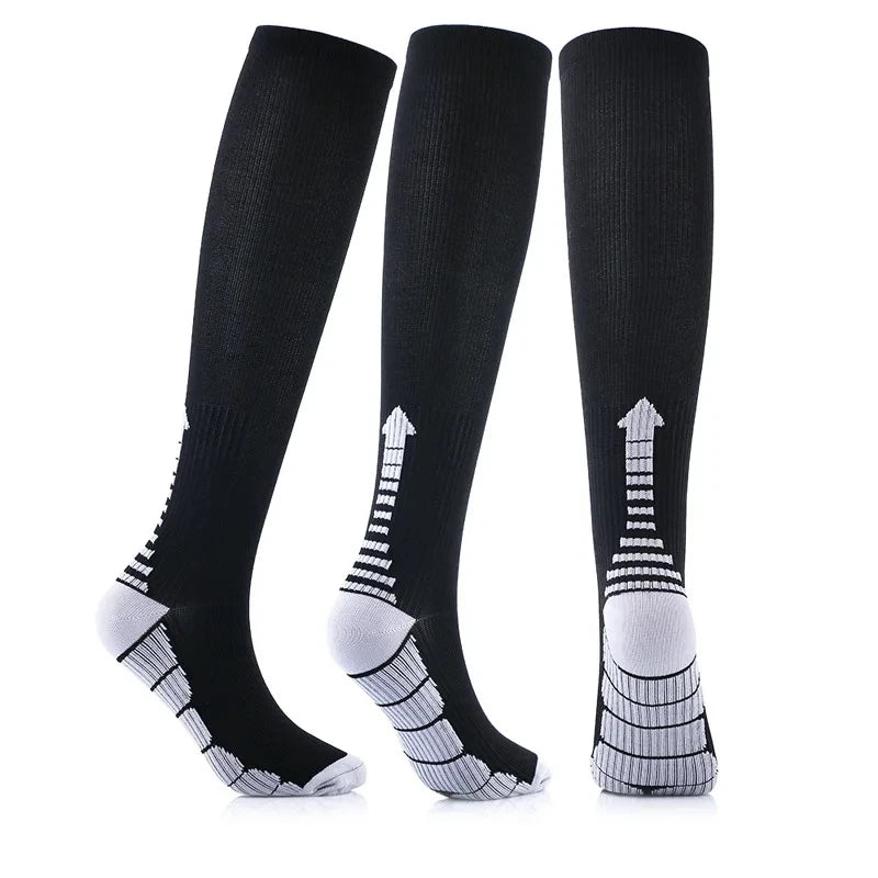 Compression Socks Men Running Cycling Sports Socks Basketball Football Golf Long Socks Varicose Veins Edema Circulation Medical