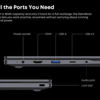 CHUWI 14.1-inch GemiBook XPro Laptop Intel N100/N150 Graphics 600 GPU Screen 8GB RAM 256GB SSD With Cooling Fan Windows 11