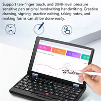 7 Inch Mini Laptop Intel N95 Notebook Touch Screen Portable Netbook Windows 11 Mini PC Micro Computer Bluetooth 4.2 16GB 1TB