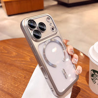 17ProMax Cases Original Soft Magsafe Case for iPhone 17 Pro Max iPhone17 ProMax Transparent Lens Film Wireless Charging Cover