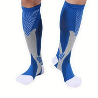 Compression Socks Men Running Cycling Sports Socks Basketball Football Golf Long Socks Varicose Veins Edema Circulation Medical