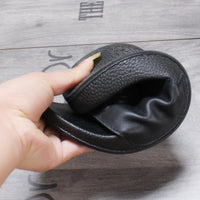 2025 New Arrival Men Genuine Leather Skull Slippers Men's Solid Flat Non-slip Rubber Soles Metal Skull Slides Unisex