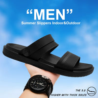 Summer Men's Slippers Flat Bottom Sandals Driving Shoes Indoor Outdoor Beach Slippers Casual EVA Sport Sneakers Size40-45