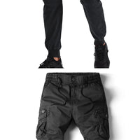2024 New Cotton Men Cargo Pants Khaki Casual Men Tactical Joggers Cargo Multi-Pocket Fashions Black Army Trousers Work Wear