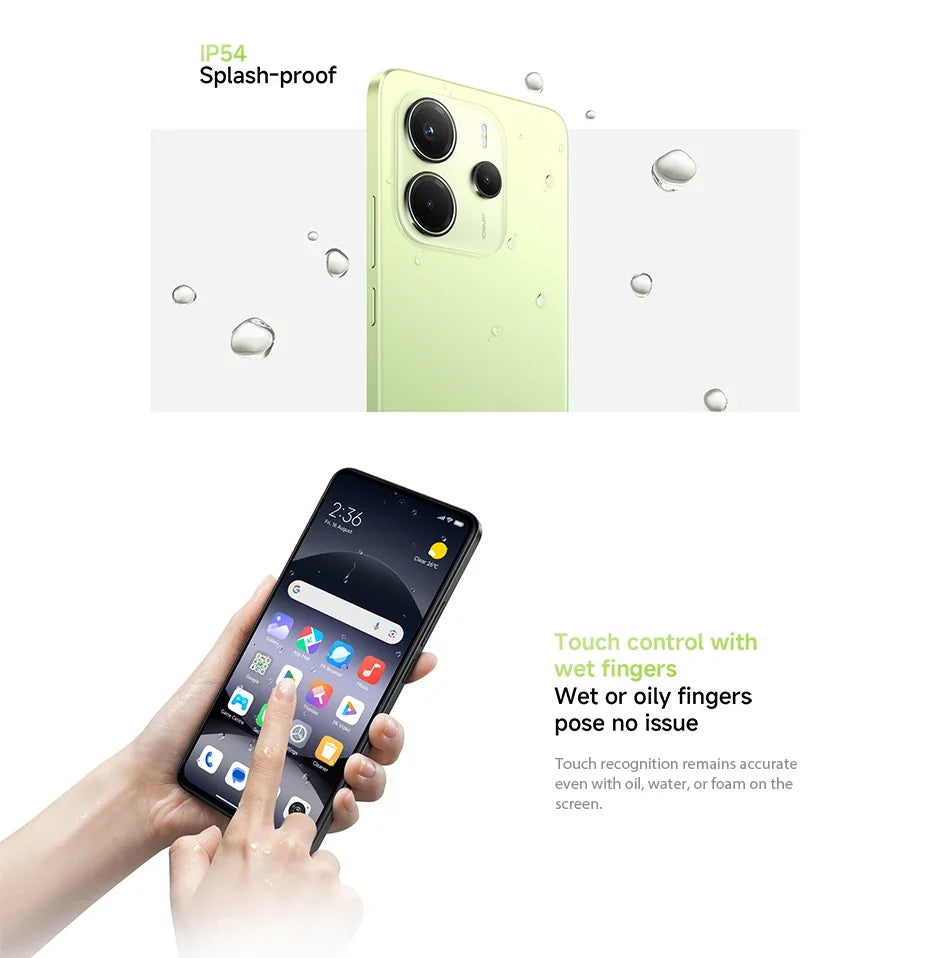 Xiaomi Redmi Note 14 Global Version MediaTek Helio G99-Ultra 108MP AI Camera 6.67" AMOLED 120Hz Display 5500mAh