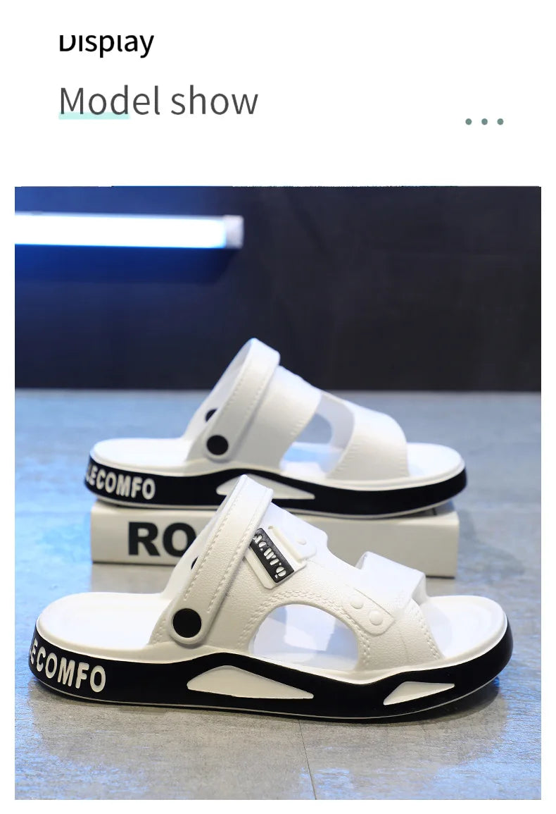 Summer Eva Sandals for Men Fashion Slippers Indoor Lightweight Soft Anti-slip Flats Men's Sandals Outdoor Beach Open-toe Sandals