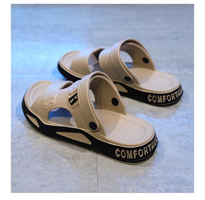 Summer Eva Sandals for Men Fashion Slippers Indoor Lightweight Soft Anti-slip Flats Men's Sandals Outdoor Beach Open-toe Sandals