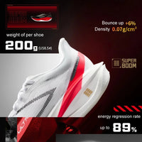 Li-Ning Men's FEIDIAN 5 CHALLENGER Racing Running Shoes SUPER BOOM Cushion CARBON-FIBER PLATE LiNing Competitive Sneaker ARMV001