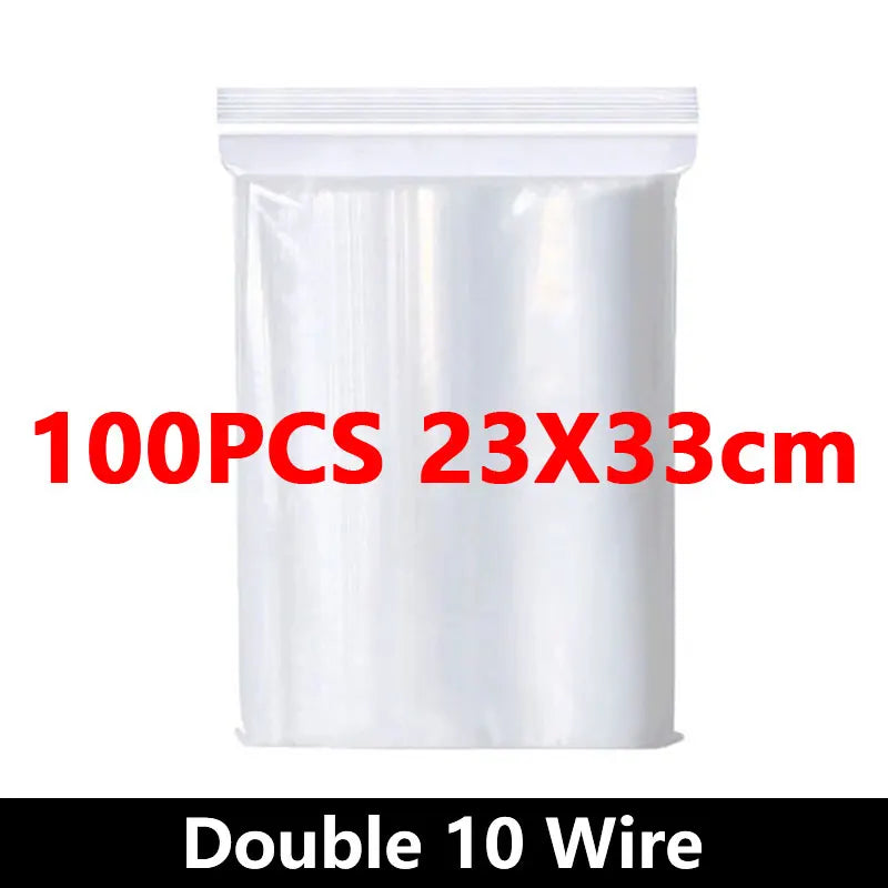 Small Zip Lock Plastic Bags Reclosable Transparent Bag Vacuum Storage Bag Ziplock Food Storage Bags Plastic Zip bag Sealing bag