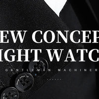 Fashion Mens Watches Top Brand Luxury Genuine Leather Strap Quartz Men's Watch Business Casual Date Chronograph Watch Men