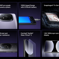 Xiaomi Redmi Note 14 Pro+ 5G Global Version Snapdragon 7s Gen 3 AMOLED 200MP Camera 6.7" 120Hz