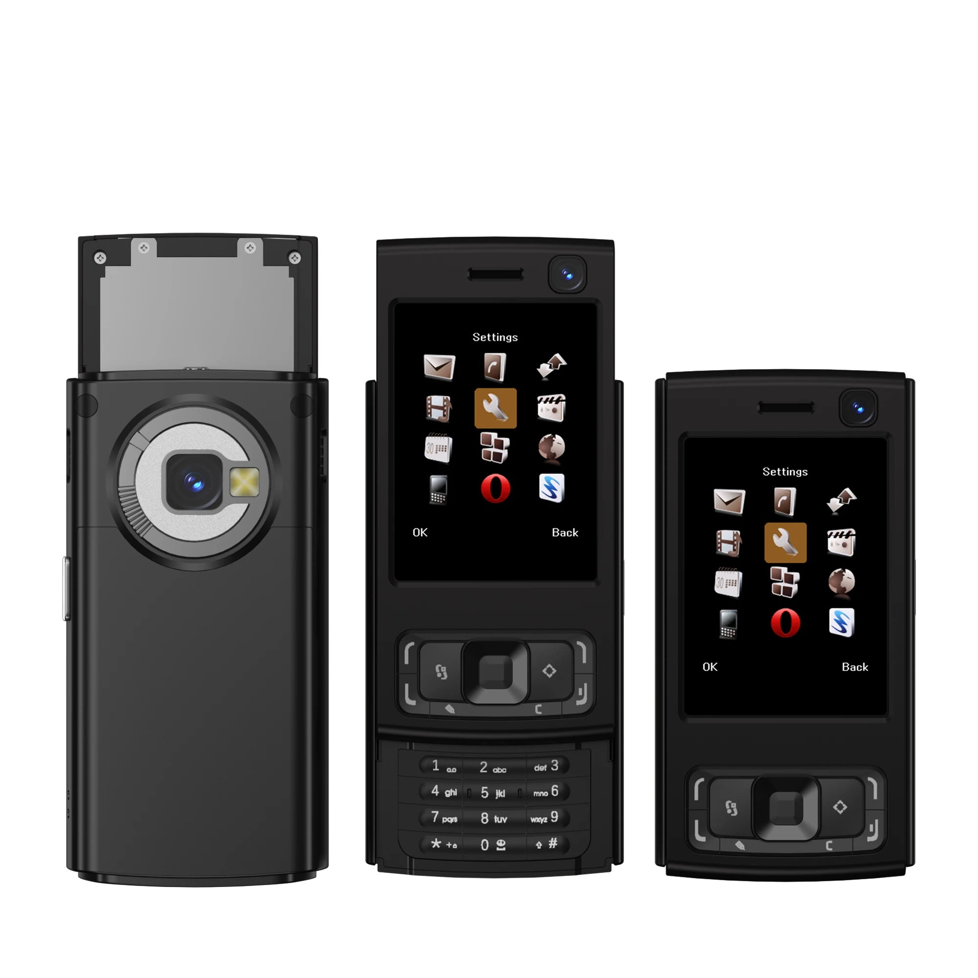SERVO N95 PRO 2G GSM Slide Screen Mini Mobile Phone Magic Voice Call Recording MP3/MP4 Player Blacklist Small Cellphone FM Radio