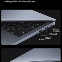 15.6 inch Laptop Intel Core i7-1255U i9-12900H Ultrabook Computer 2*DDR4 MAX 64GB RAM 2*M.2 2TB SSD Notebook Fingerprint unlock