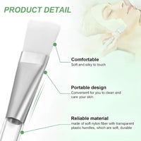 12/6/2pcs Facial Mask Brushes Set Face-Mask Applicator Soft Facial Application Brush with Clear Plastic Handle for Skin Care