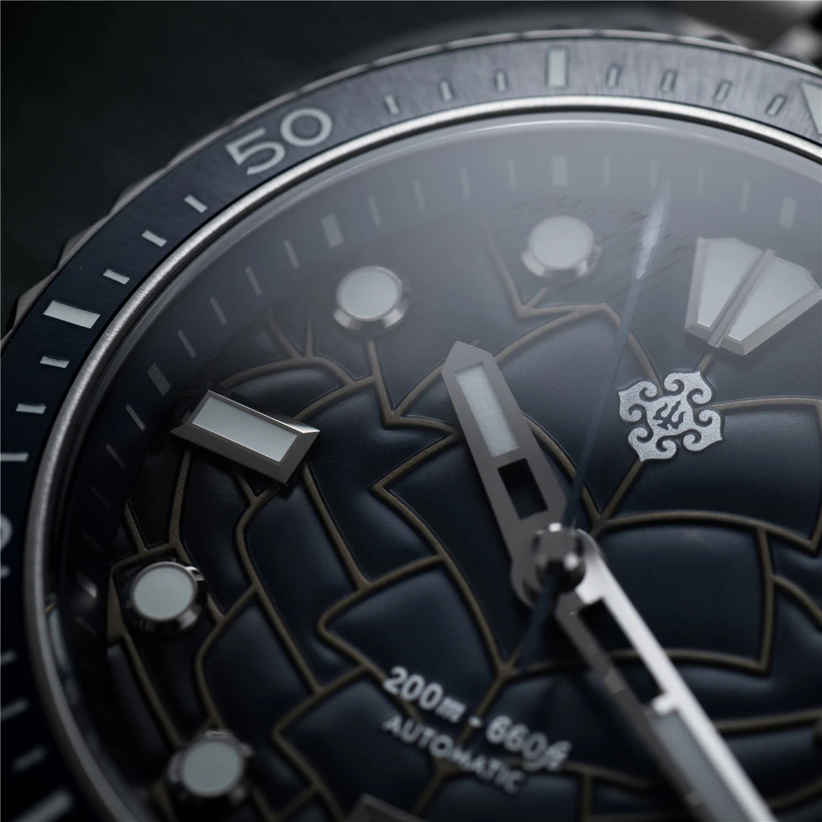 2025 New IXDAO IPOSE Automatic Mechanical Men Watch JD-X07S Dragon Scale Pattern Watch Stainless Steel BWG-9 Diving reloj hombre