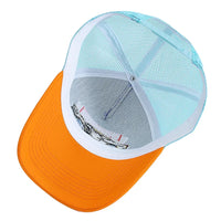 Hot Sale Unisex Summer Fishing Cap Breathable Mesh Trucker Hat Men Women Big Truck Embroidered Pattern Snapback Outdoor Hat