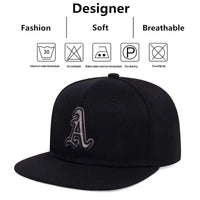 Unisex Gothic Alphabet Embroidery Hip-hop Hats Outdoor Adjustable Casual Baseball Caps Sunscreen Hat