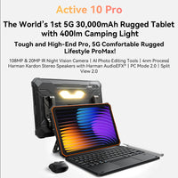 [World Premiere] Blackview Active 10 Pro Rugged Tablets 5G MTK 7300, 11" FHD+ Display, 12GB 512GB, 30000mAh Battery 108MP Camera