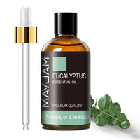 MAYJAM 100ml Pure Essential Oil with Glass Dropper, Aromatherapy Essential Oils Lavender Eucalyptus Rosemary Vanilla Aroma Oil