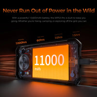 【NEW】OUKITEL WP53 PRO Rugged Phone, 24GB+256GB 11000mAh Android 15 6.52" NFC 50MP Cell Phone
