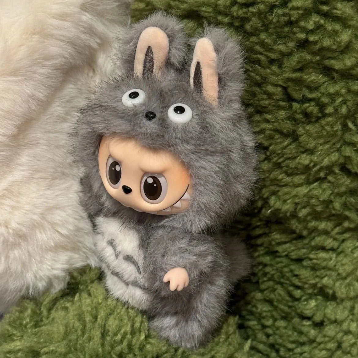 17cm For Labubu Replacement Clothes Plush Cute Totoro Baby Clothes Labubu Doll Pendant Clothes Standing Posture Baby Clothes