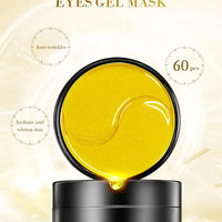 60pcs Golden Moisturizing Eye Mask Relieve Eye Fatigue Nourish Eye Area Collagen Crystal Eye Mask Korean Skin Care Masks