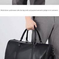 Retro New Short Trip Bag Large Capacity Sports Motorcycle Training Pu Waterproof Leisure Fitness Bag