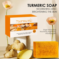 5Pcs Turmeric Soap Lemon Acids Handmade Soap Kojic acid soap Natural Skincare Bar for Moisturizing And Exfoliating Body And Face