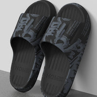 QYCKABY Fashion Printing Mens Slipper Trend Home Slides 2025 New Sandals Anti slip Cosy Soft Shoes Unisex Flip Flops Indoor Flat