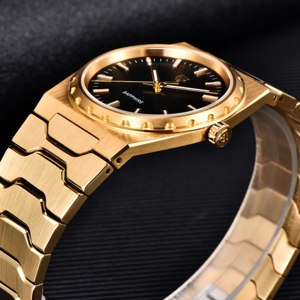 PAGANI DESIGN 2025 New Thin 7mm Fashion Men Quartz Watch V2 Stainless Steel Sapphire 10Bar Waterproof  C3 reloj hombre