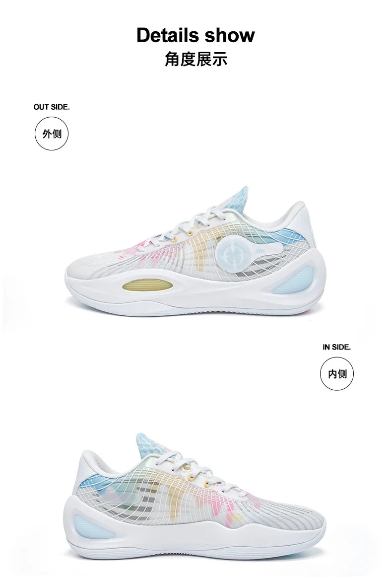 RIGORER AR1 Austin Rivers Basketball Shoes Men Low top Wear-resistant Non-slip Professional Actual Combat Cushion Sport Sneakers