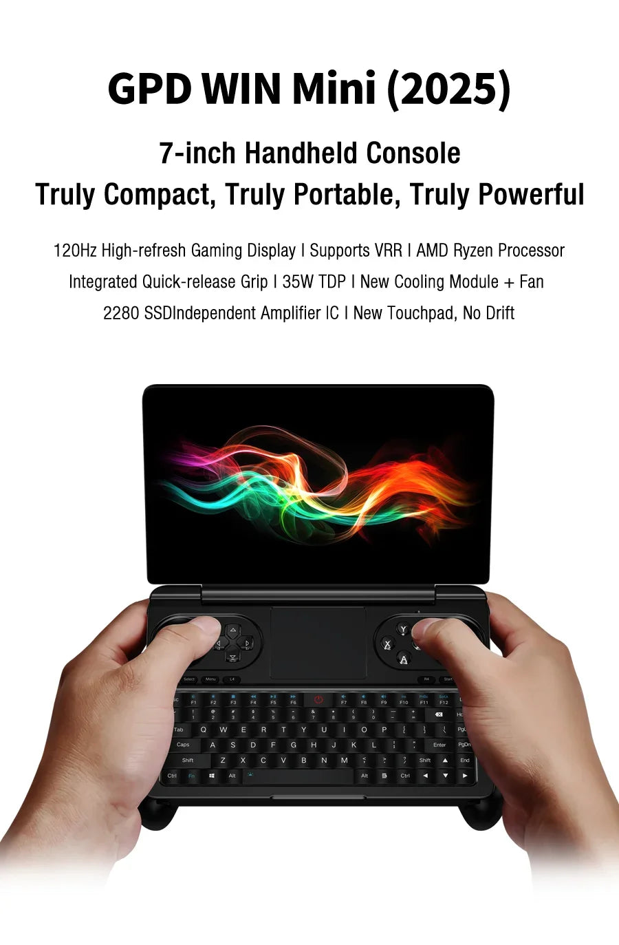GPD 2025 WIN Mini 16GB 32GB Memory 1TB 2TB SSD Hard Disk AMD Ryzen 8840U HX370 Processor Handheld Gaming Laptop Mini PC Notebook