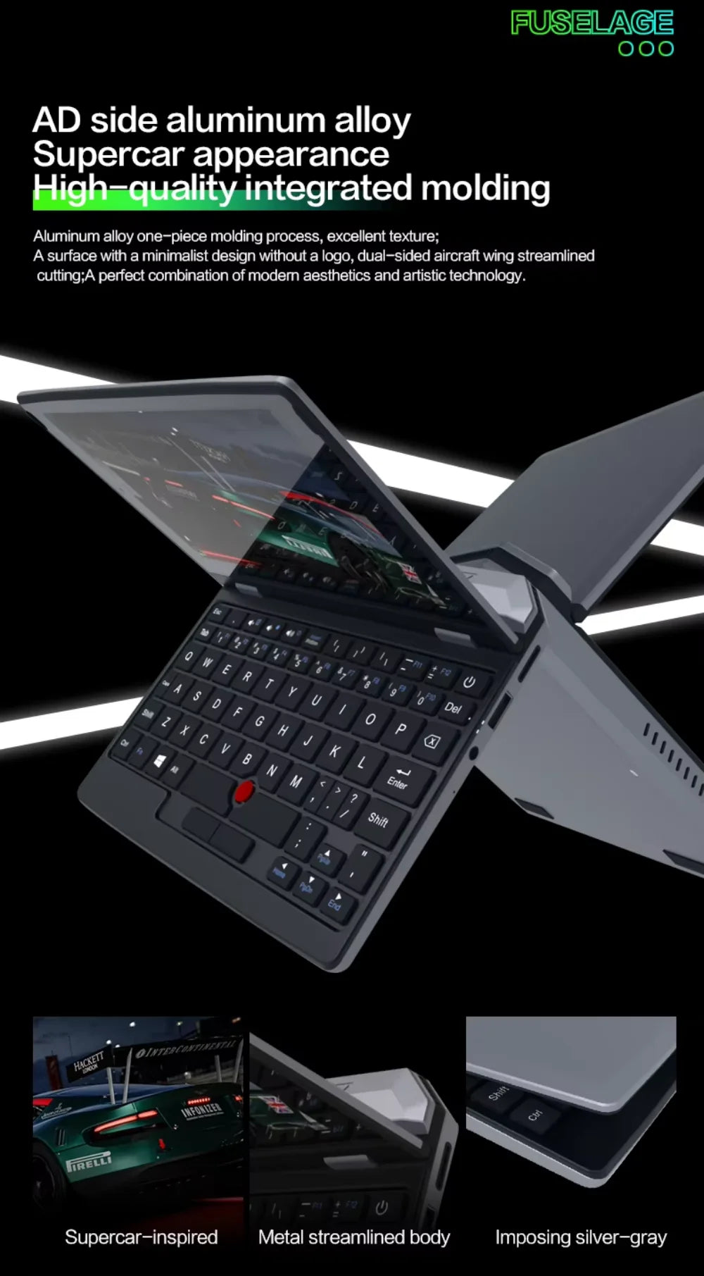 7 Inch Mini Laptop Intel N95 Notebook Touch Screen Portable Netbook Windows 11 Mini PC Micro Computer Bluetooth 4.2 16GB 1TB