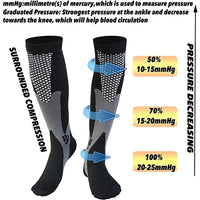 Compression Socks Men Running Cycling Sports Socks Basketball Football Golf Long Socks Varicose Veins Edema Circulation Medical