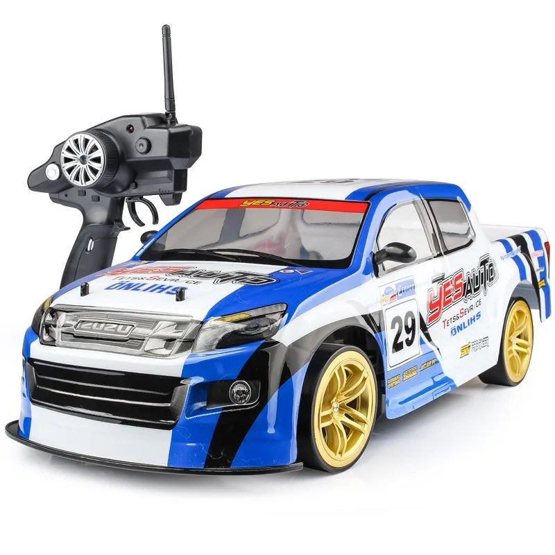 1:10 70km/H Remote Control Car 4wd High Speed Drift 2.4g Rc Car Shock Absorber Anti-Collision Rc Toys Christmas Gift