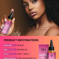 100% Pure Batana Oil From Honduras Natural Batana Butter For Hair Growth Alopecia Areata Hair Loss Treatment For Men & Women