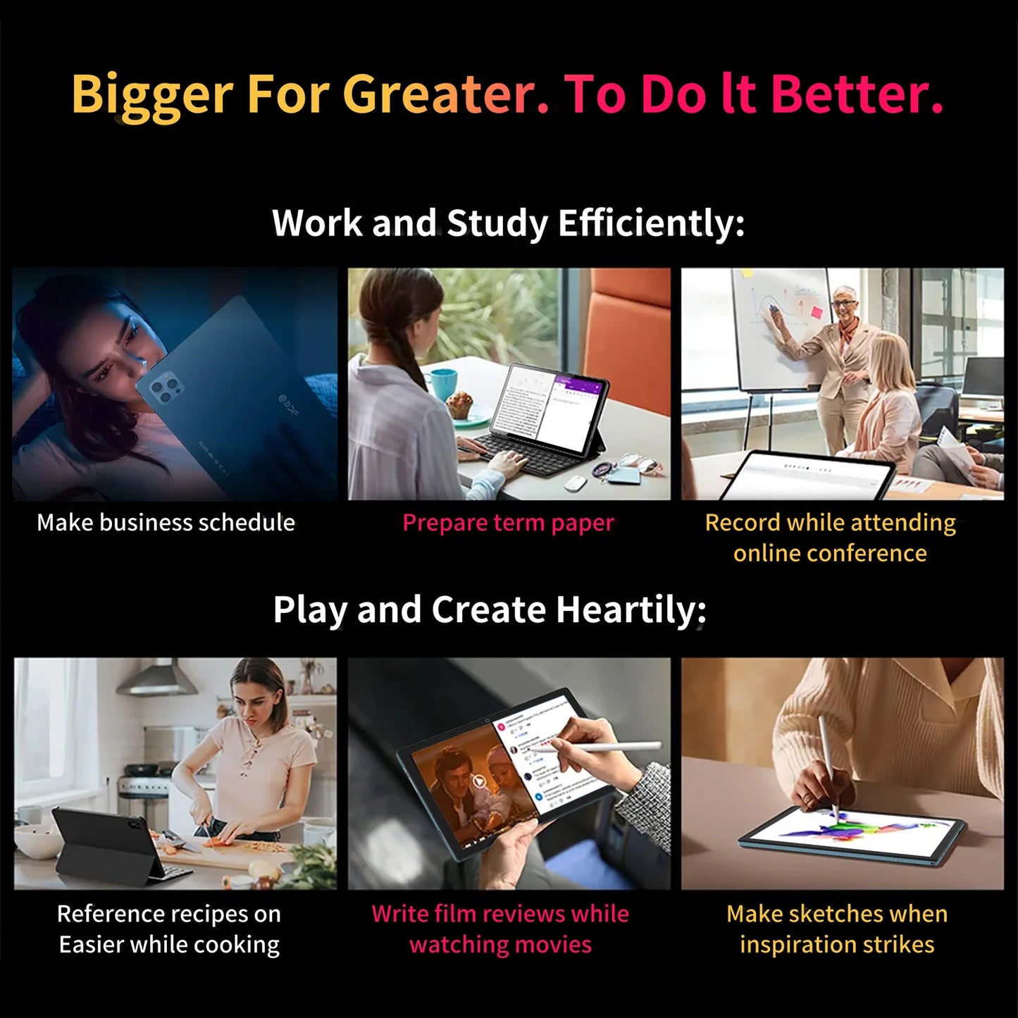 BDF Android 10.1 Inch Tablet Pc Google Play Octa Core Dual Cameras Dual SIM 3G Phone Call Tablets Bluetooth Wifi 4GB+ 64GB ROM