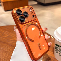 17ProMax Cases Original Soft Magsafe Case for iPhone 17 Pro Max iPhone17 ProMax Transparent Lens Film Wireless Charging Cover