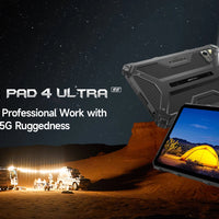 5G Rugged Tablet Ulefone Armor Pad 4 Ultra IP68/IP69K LED Light 11800mAh Battery,fast charging 16GB+256GB 50MP