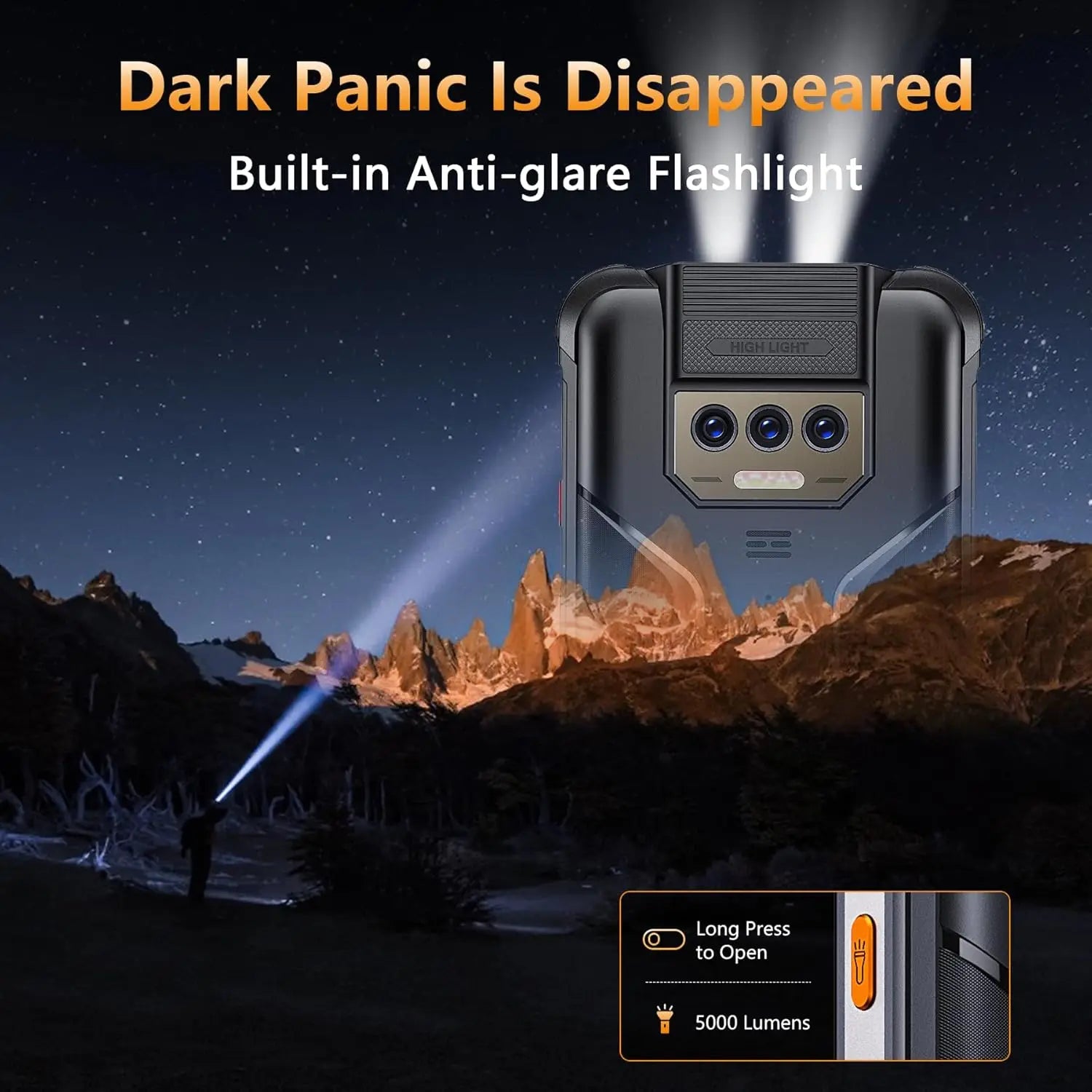 CUBOT Kingkong Power Outdoor Smartphone Android13,16GB+256GB,10600mAh(33W)/6.5”/48MP+20MP Night Vision,IP68/Dual 4G SIM/NFC/GPS