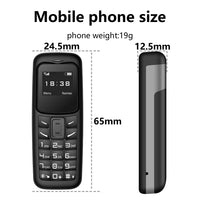 SERVO 2G Small Mobile Phone Bluetooth Dialer Magic Voice Blacklist Low Radiation Bluetooth Headset Mini Cellphone Multilingual