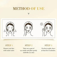 60pcs Golden Moisturizing Eye Mask Relieve Eye Fatigue Nourish Eye Area Collagen Crystal Eye Mask Korean Skin Care Masks