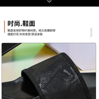 Mens Slides Fashion Summer Luxury Slippers Cushion Beach Solid Slides Indoor Bathroom Anti Slip House Male Sandals