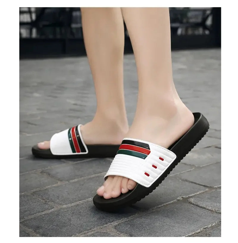 Summer Men's Trend Slides Man Shoes Non-slip Casual Slippers Indoor Outdoor EVA Sandals Beach Garden Sandals Big Size46 47 48