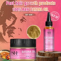 100% Pure Batana Oil From Honduras Natural Batana Butter For Hair Growth Alopecia Areata Hair Loss Treatment For Men & Women
