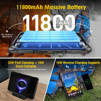 5G Rugged Tablet Ulefone Armor Pad 4 Ultra IP68/IP69K LED Light 11800mAh Battery,fast charging 16GB+256GB 50MP