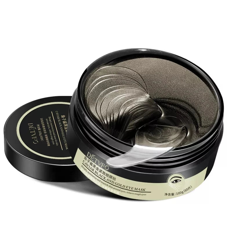 60pcs Caviar Collagen Eye Mask Moisturizing Gel Eyes Masks Eye Patches Remove Dark Circles Firming Eyes Korean Skin Care