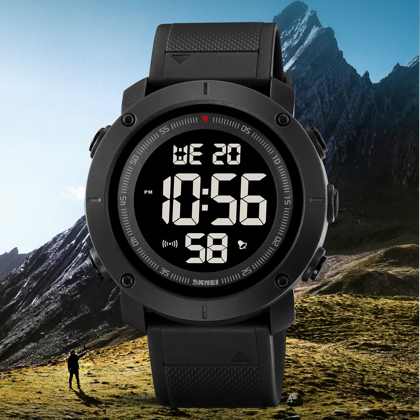 SKMEI 2122 Men's Electronic Watch Sports Waterproof Glow Electronic Watch Multi functional Student LED Watch Men's