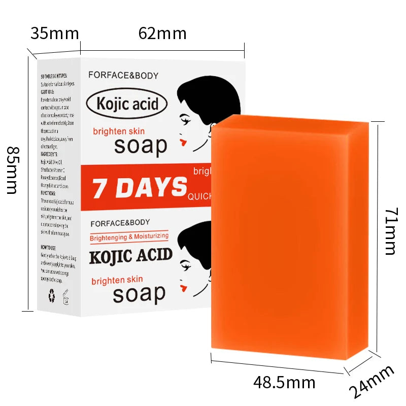 5Pcs Turmeric Soap Lemon Acids Handmade Soap Kojic acid soap Natural Skincare Bar for Moisturizing And Exfoliating Body And Face